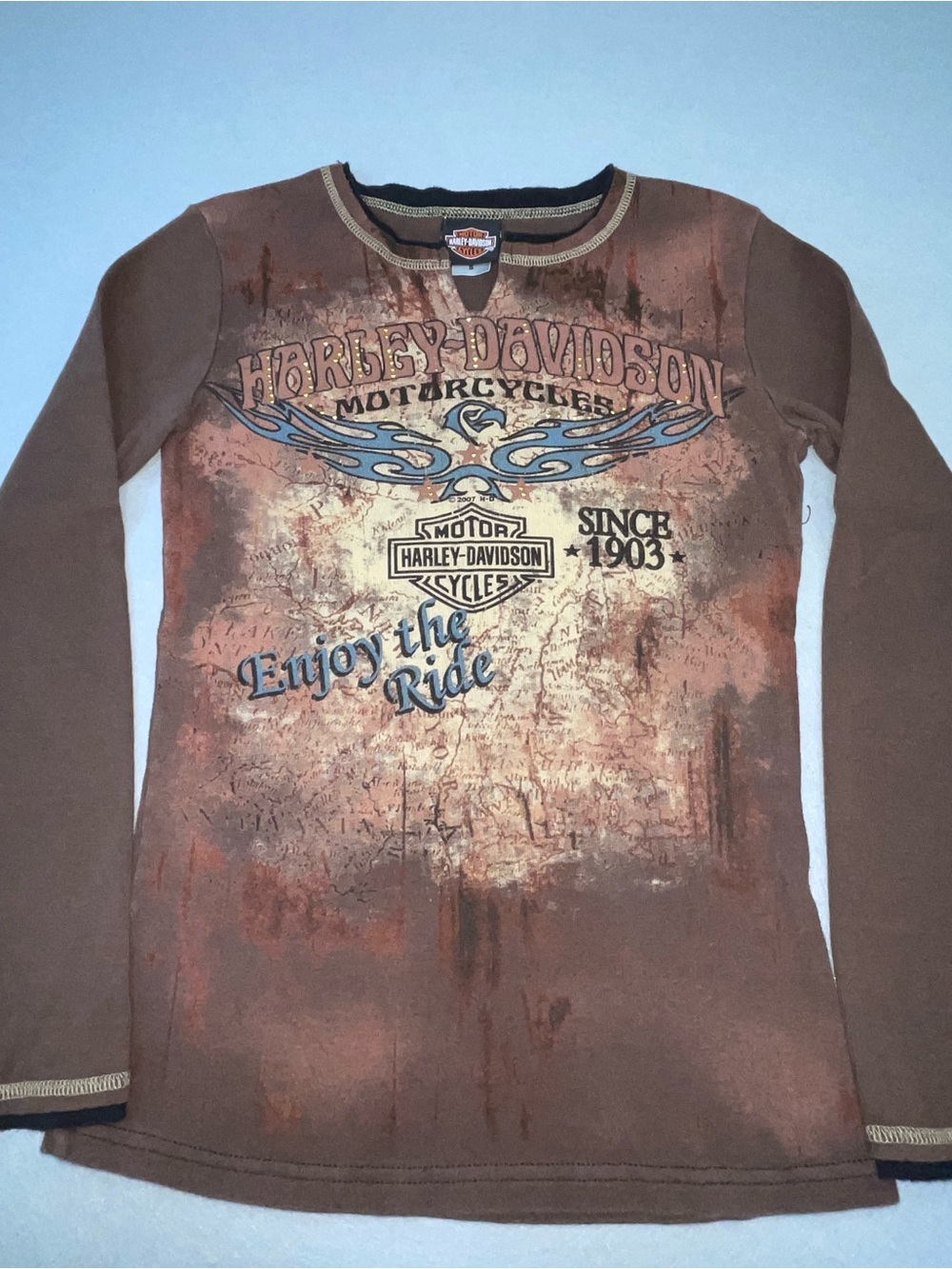 Harley-Davidson Women's Long Sleeve Size S 190
